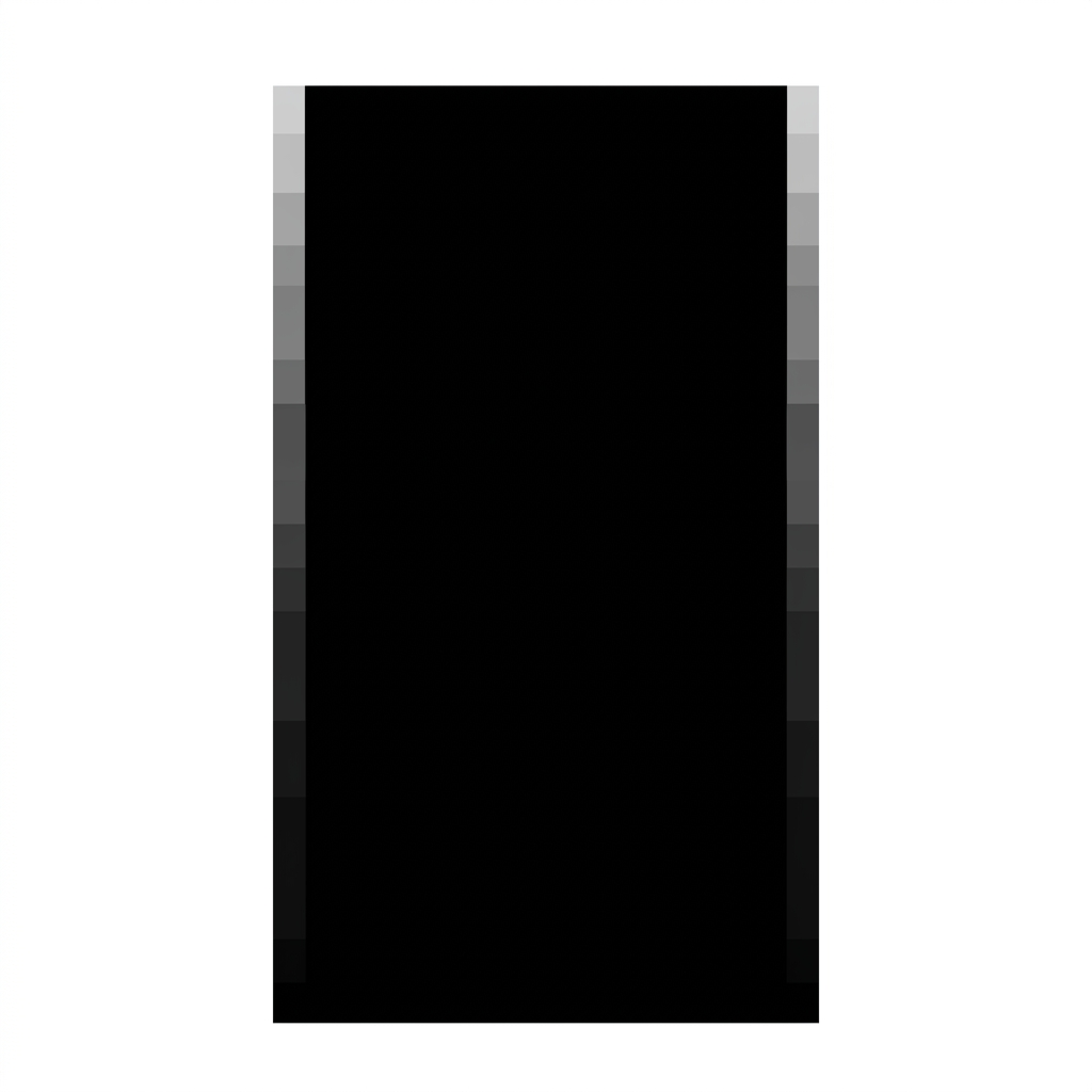 Vertical grayscale gradient transitioning from white at the top to black at the bottom
